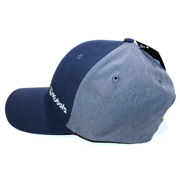 Kubota Adidas Snapback Hat Cap Men OSFM Navy Gray Logo Farm Equipment Outdoor - Picture 5 of 8